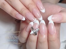 モアニヒロオ 広尾駅前店(MOANI Hiroo)/蝶々ビジュー×フレンチネイル