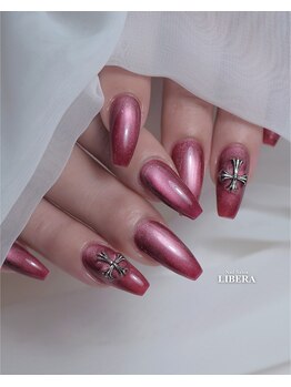 ボルドーマグネットネイル