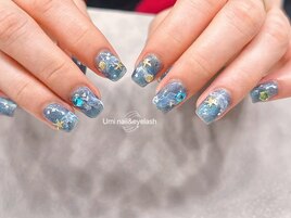 ブルー海ネイル