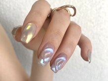 ニコルネイル(nicole nail)/ぷっくりミラーネイル