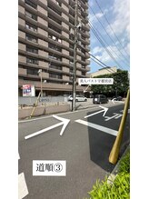 美人バスト 宇都宮店/宇都宮市役所方面からの道順３