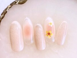 プルメリアネイル¥5980