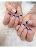 オープン記念★【デザイン】フレンチ(ベースカラー込み)　￥7000