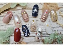 定額ネイル♪クリスマスのデザインも多数ご用意あります！