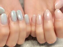 ホワイトミラーネイル