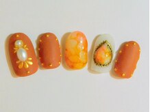 ネイルサロン ドレリッチ 大宮店(drerich)/【6990】手描きストーン