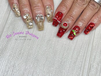 アン ジョーヌドラゴ/【自爪ネイル】アシメネイル