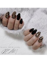 クリーム(Nail Atelier CREAM)/レオパ&リング