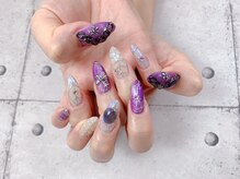 ネイル ビューティーマジック 葛西本店/ゴージャスメタリックネイル