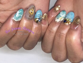 アン ジョーヌドラゴ/【自爪ネイル】海ネイル