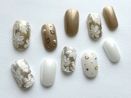 ミラー＆お花アート