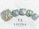 ネイルスタジオ ルキナ(LUCINA)の写真/夏フットはぷっくりオーロラネイルやマグネットブロッキングネイル等トレンドを取り入れて華やかに♪