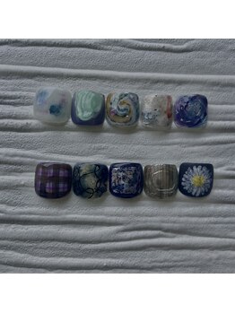【FOOT】親指アート【定額】