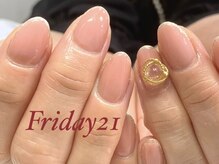 フライデートゥエンティーワン(Friday 21)/ワンカラー＋ラメライン　