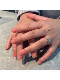 王道ピンクネイル