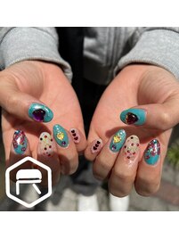 推しカラーネイル