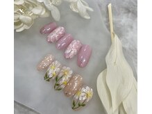 ミヤビネイル(miyabi nail)/大野定額A フラワーネイル