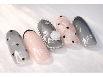 ジュエル(Jewel)の写真/トレンドのデザインをお得に♪何度でも【オフ/ケア込みの定額¥7280】で通いやすい！マグネットネイルも◎