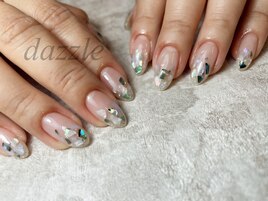 グラデ&シェルネイル
