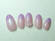 ネイルプラータ(Nail Plata)/雪の結晶ネイル【7980】