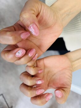 モーヴ(MAUVE)/お花デザインネイル