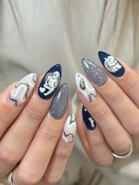 ネイビーネイル