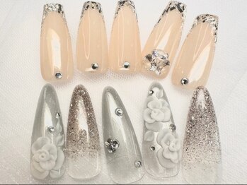 ネイルサロン べルフ(nail salon Verf)の写真/【特別な日はこだわりの華やかネイルで♪】長さ出しや３Dアートもお任せください★持ち込みデザインもOK◎