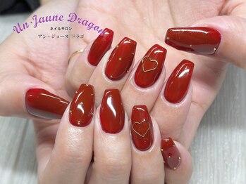 アン ジョーヌドラゴ/【自爪ネイル】ボルドーネイル