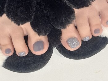 ユナールネイル(YUNA.L Nail)/【2本デザインフットネイル】