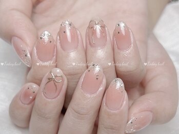 チークネイル/ミラーネイル