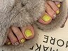 【フットネイル】肌魅せワンカラー+フットバス ¥6500