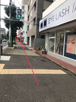 アイラッシュサロン ブラン 名西店(Blanc)/近隣コインP(上小田井方面から)