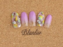 ネイルサロン ブランロール 白金店(Nail Salon Blanl'or)/ラベンダーカラー　ピーコック