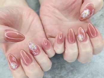 アイビー(Aivy)/華やかフラワーネイル