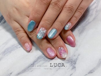 ネイルアトリエルカ(nail atelier LUCA)/M-799 大人マーメイドネイル