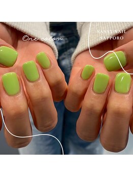 サッシーラッシュ(SASSY LASH)/One color ネイル♪