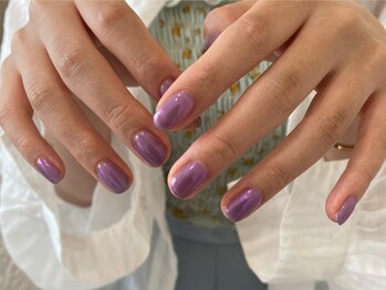シェリーラメール 渋谷(cherielamer)/パープルオーロラネイル ¥6,700