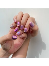 つやつやデザインネイル☆