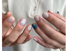 ～淡いブルー×イエロー～
