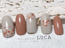 ネイルアトリエルカ(nail atelier LUCA)/M-649 大人上品押し花ネイル