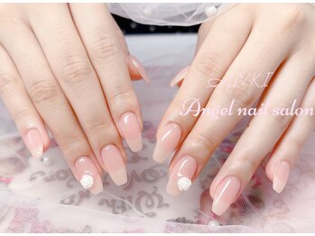エンジェルネイルサロン(Angel nail salon)/うるうるワンカラーXバラ追加