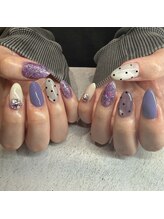 エーナイン イオンモール三川店/パープルネイル＾＾