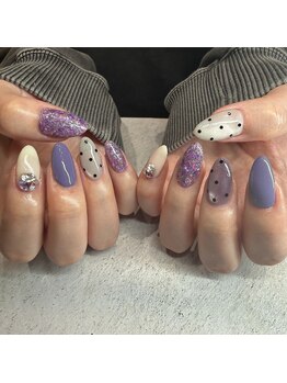 エーナイン イオンモール三川店/パープルネイル^^