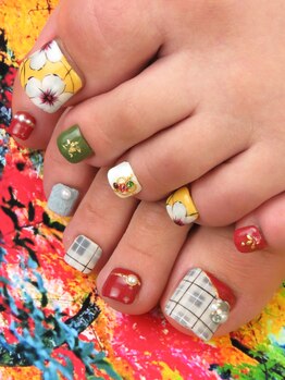 カラーズ 浜松店(colors)/レトロフラワー×グレンチェック