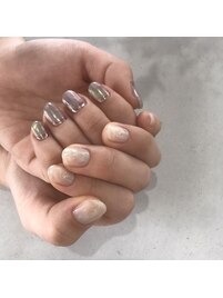左右非対称ネイル☆