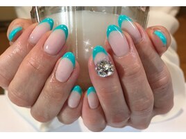 フレンチネイル/春ネイル