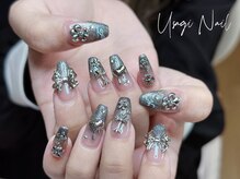 ウサギネイル 新大久保店(usagi nail)/マグネットフレンチ秋可愛い