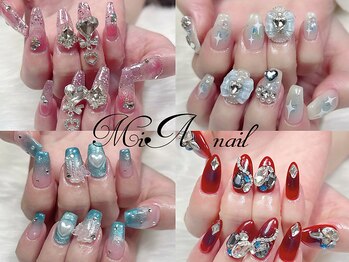ミアネイル(MiA nail)の写真/周りと差をつけたい方におすすめ◎パーツ・カラーを豊富にご用意♪自分だけのお気に入りネイルが楽しめる☆