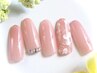 嬉しい甘皮ケア付き★【手描きアート2本】￥5800