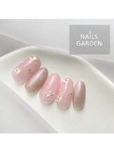 ネイルズガーデン(NAILS GARDEN)/ホロフラワーネイル